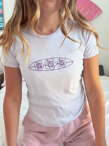 Floral Surf Baby Tee